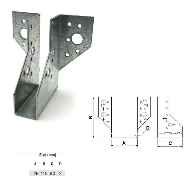 Timber Joist Mounting Hangers Brackets Braces Decking Lofts Roofing eBay