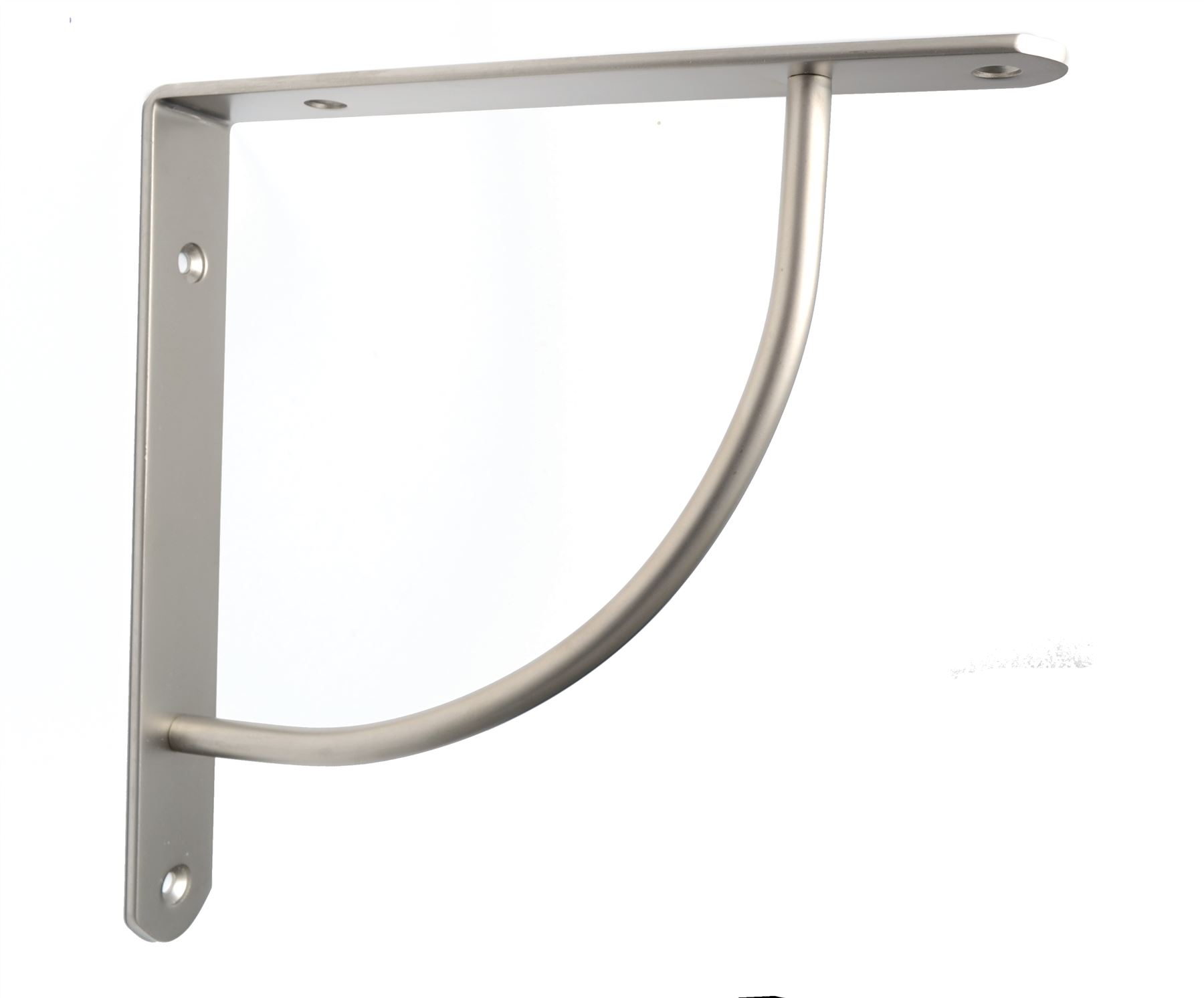 Strong Metal Shelf Supports Bracket High Quality Chrome Satin Pair eBay