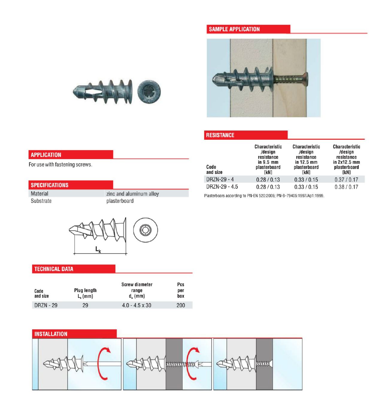 METAL FISCHER Self drilling conducente PD100 100 Pack NUOVO