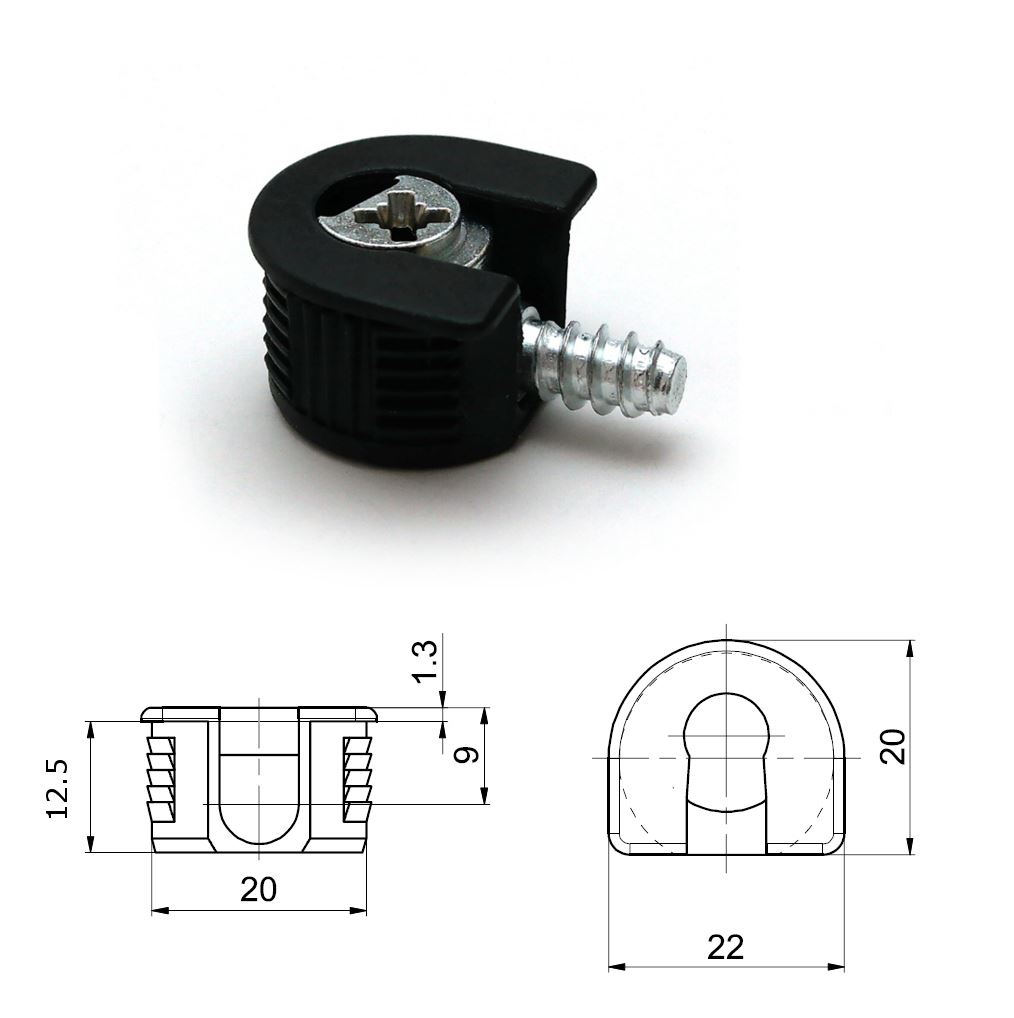 Knock Down Cam Bush Lock Screws Flat Pack Furniture Fitting Packs Of