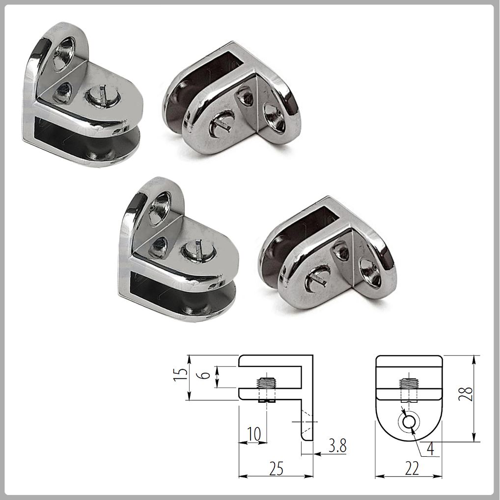 Small Shelf Brackets Glass Shelf Supports with Pin without ALL SIZES eBay