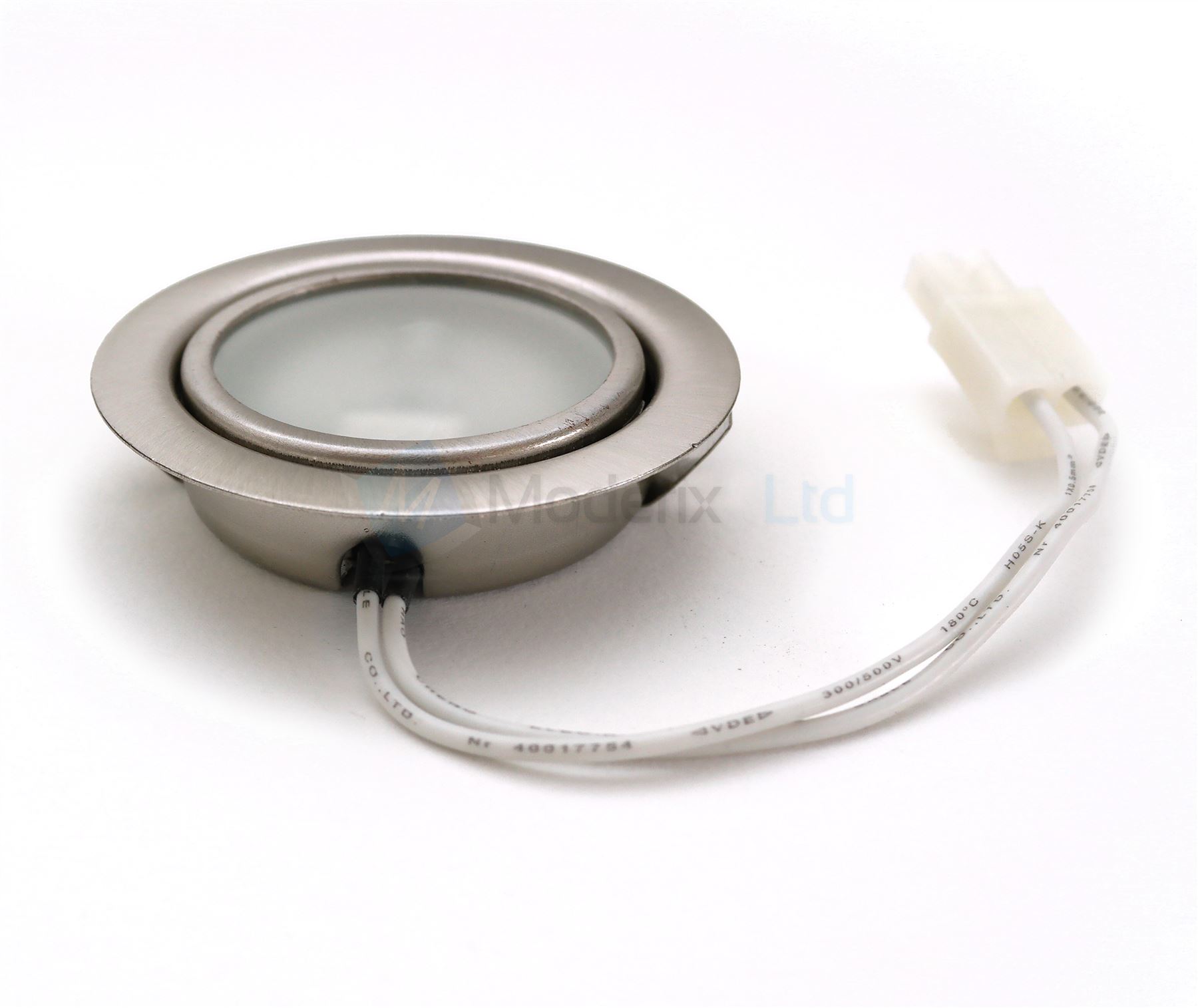Brushed Chrome Round Recessed Mounted Under Halogen Light G4