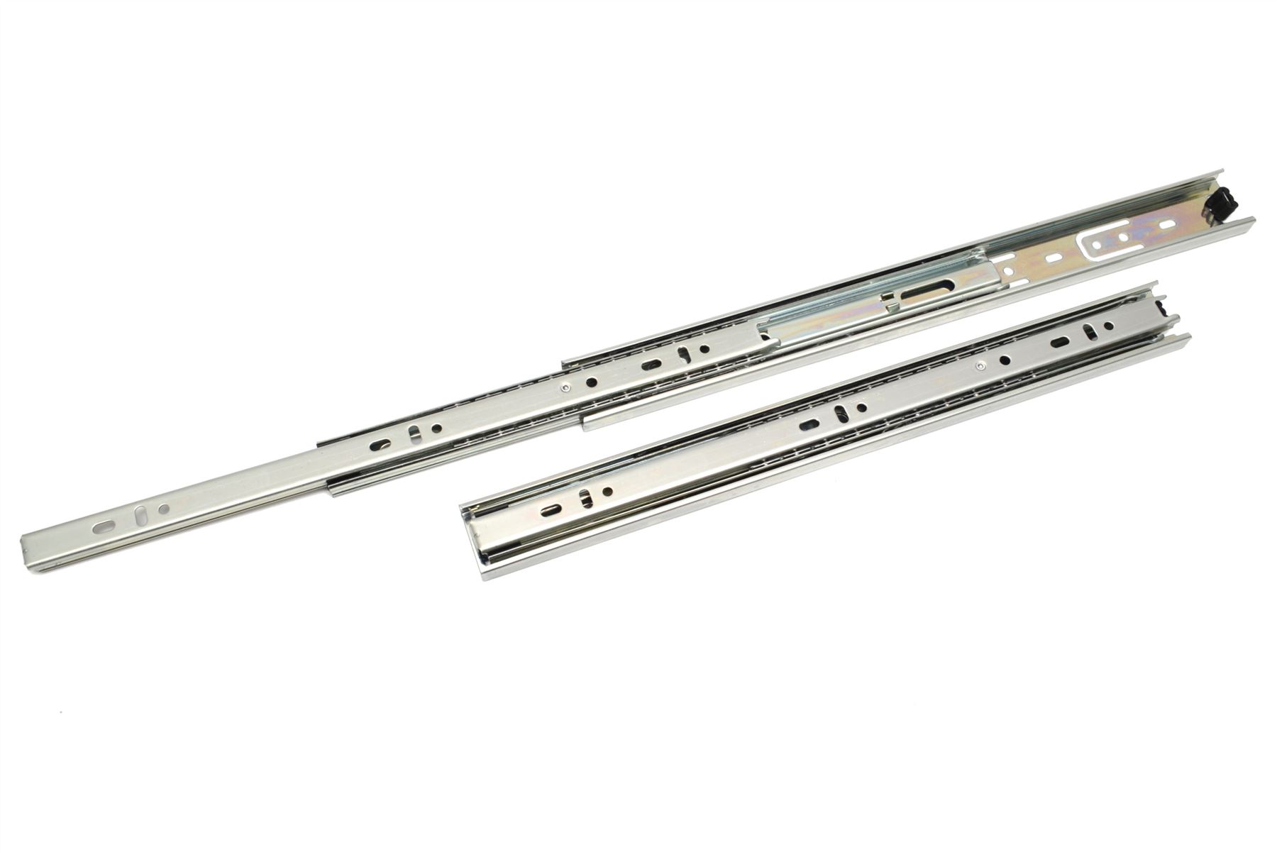 Pair Drawer Runners Groove Ball Bearing H17 27 35 45 mm Soft Close