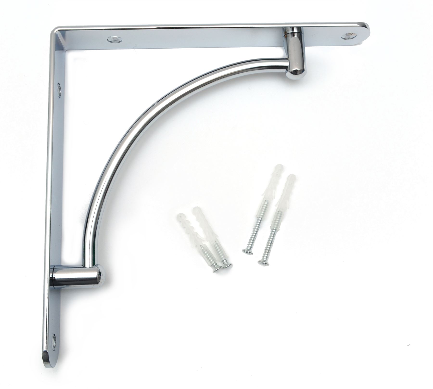 Strong Metal Shelf Supports Bracket High Quality Chrome Satin Pair EBay strong-metal-shelf-supports-bracket-high-quality-chrome-satin-pair-ebay