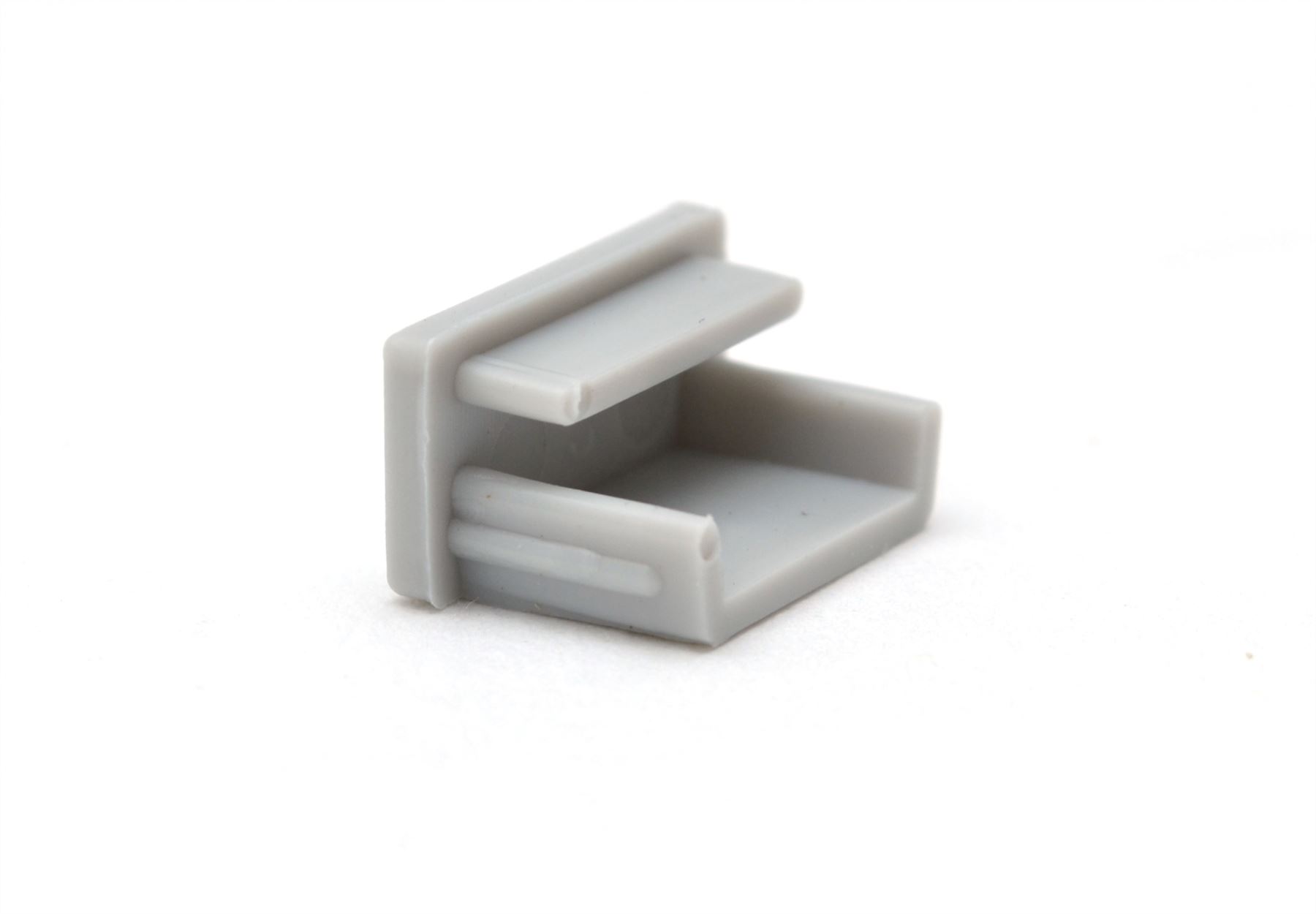 LED Aluminium Profile Straight Recessed Corner 1M + End caps, Mounting