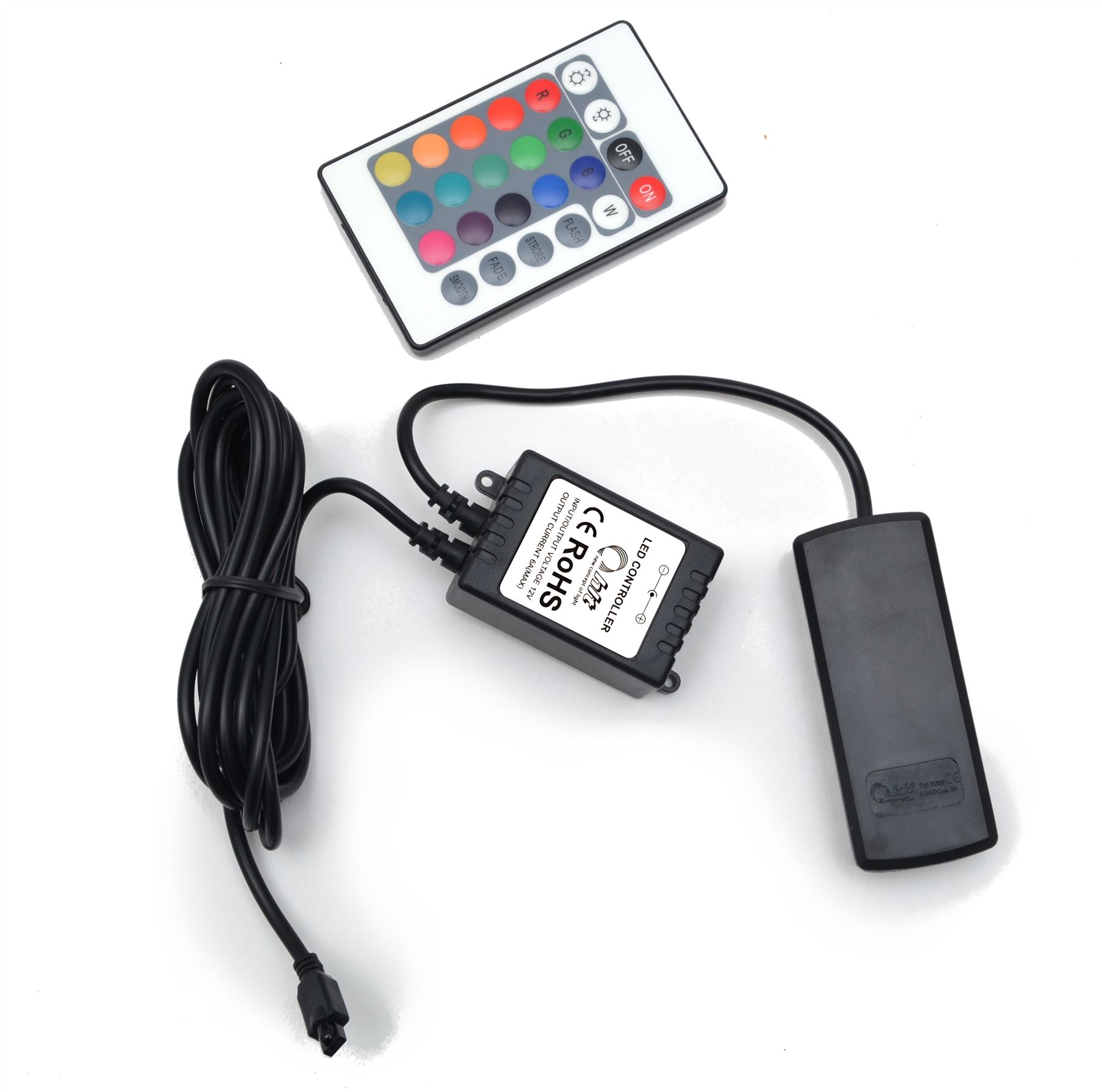 LED RGBW Strip Controller Driver RF / IR / WiFi 2.4 Dimmer Music Remote