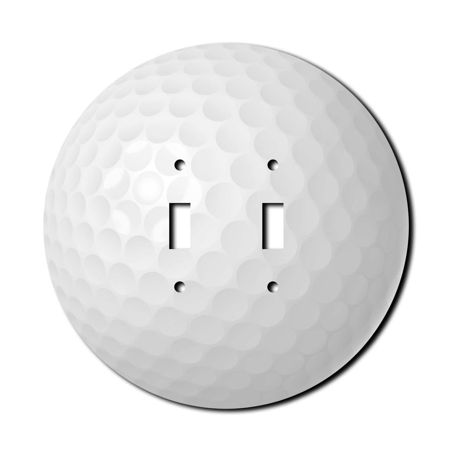 Golf Ball Wall Plate Switch Paddle Outlet Rocker Cover 1 2 3 Gang Wallplates - Picture 3 of 12