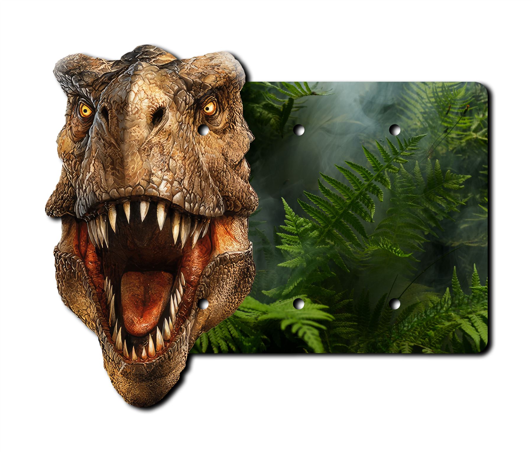 Interruptor de placa de pared de dinosaurio T-Rex placas de pared salida basculante cubierta 1 2 3 velocidades - Imagen 10 de 12