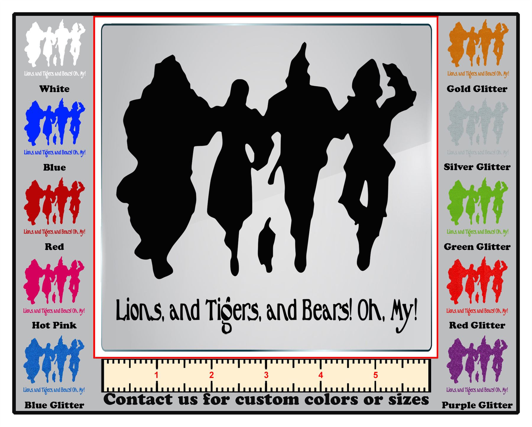 DecalDoggy Wizard of Oz Classic Quotes Vinyl Decal Car