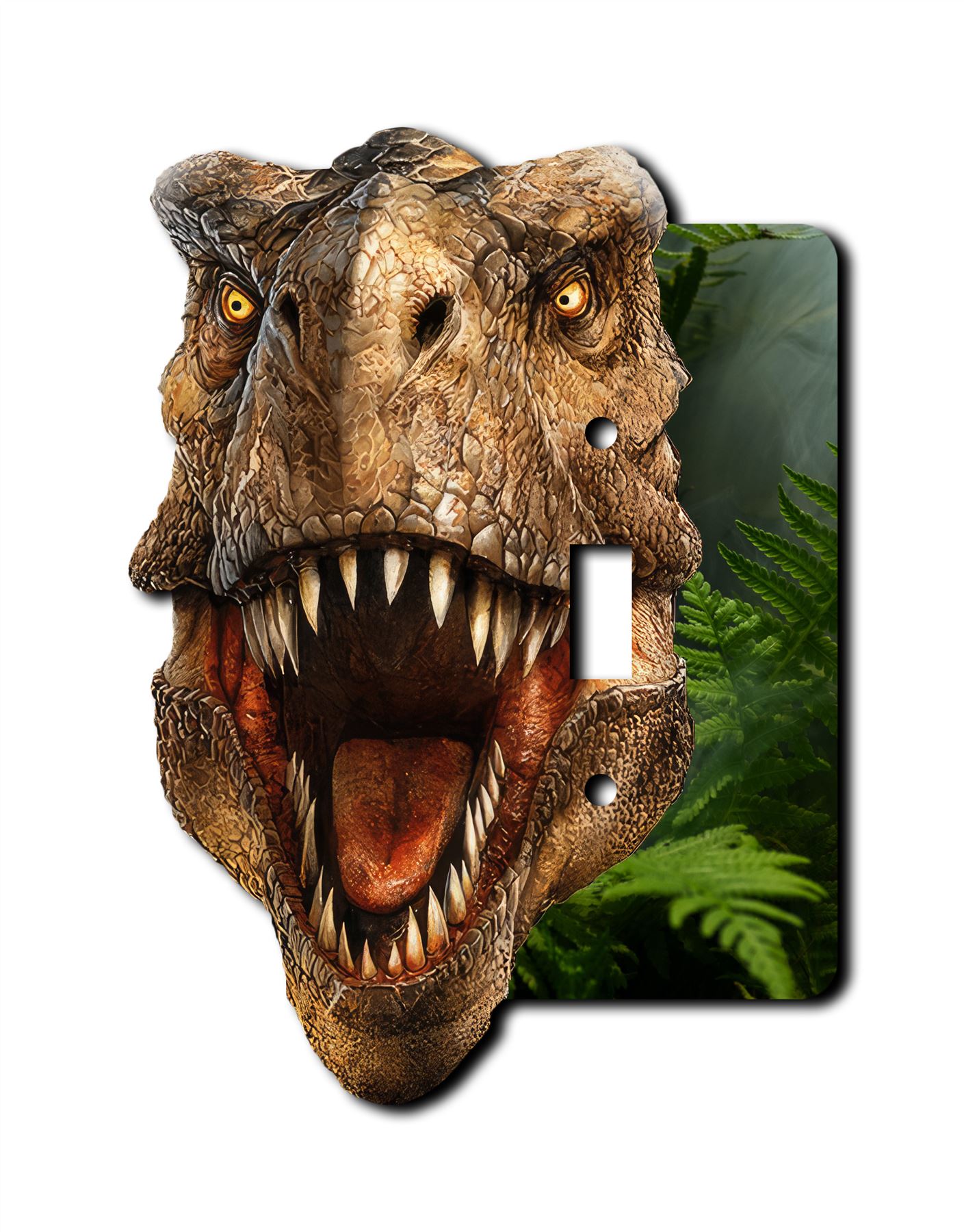 Interruptor de placa de pared de dinosaurio T-Rex placas de pared salida basculante cubierta 1 2 3 velocidades - Imagen 7 de 12