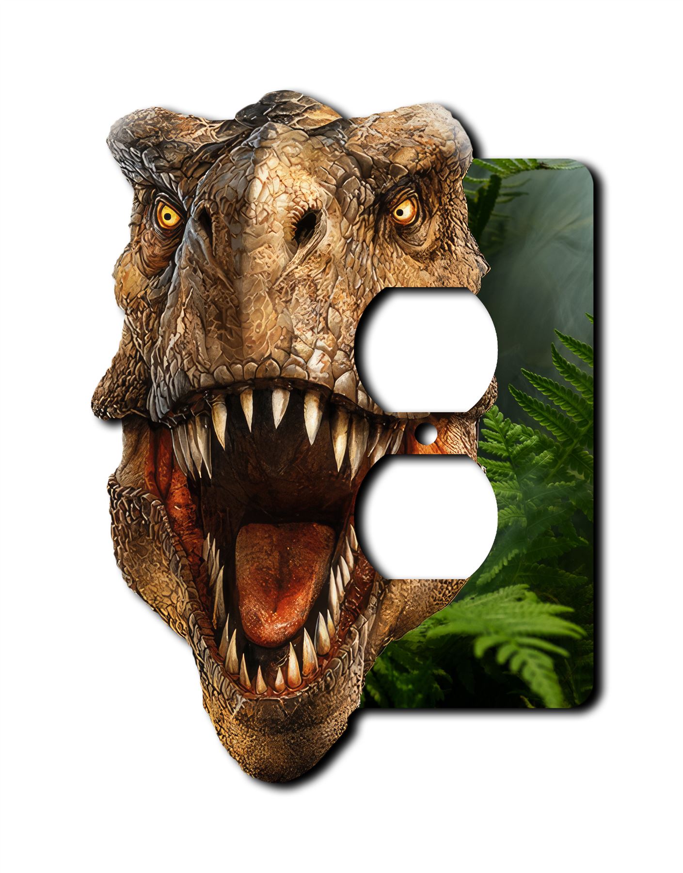 Interruptor de placa de pared de dinosaurio T-Rex placas de pared salida basculante cubierta 1 2 3 velocidades - Imagen 8 de 12