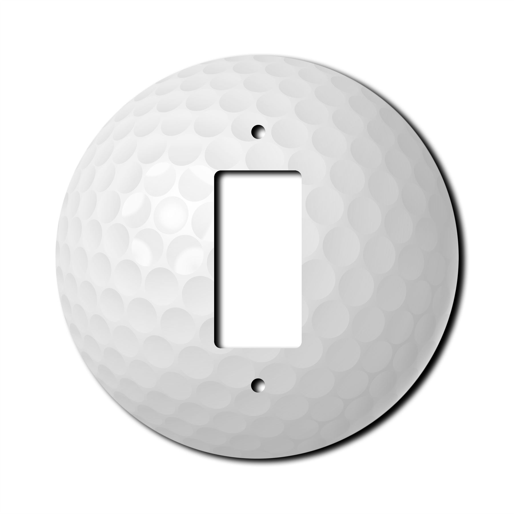 Golf Ball Wall Plate Switch Paddle Outlet Rocker Cover 1 2 3 Gang Wallplates - Picture 9 of 12