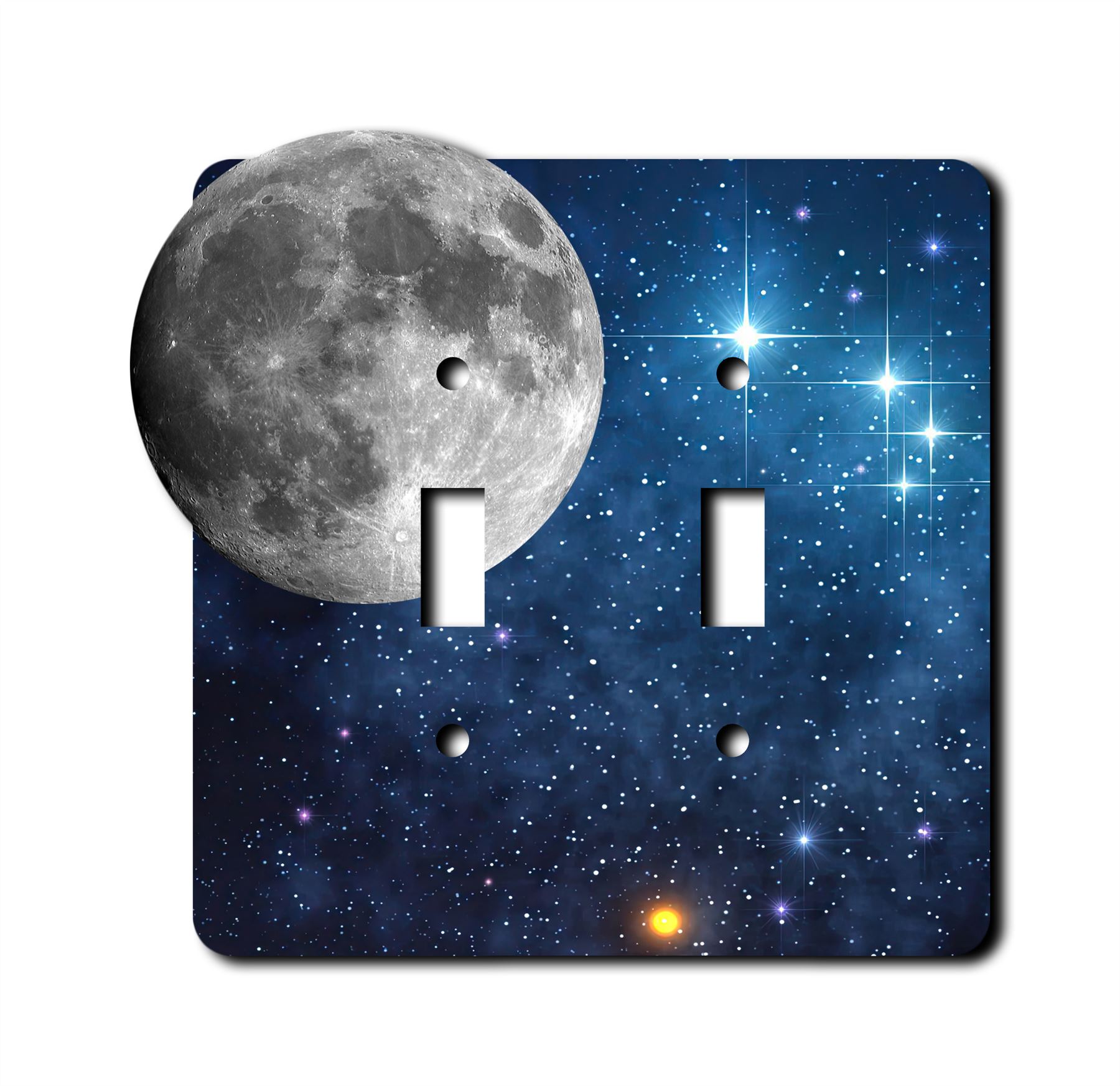 Luna Espacio Exterior Placa de Pared Interruptor Placas de Pared Salida Balancín Cubierta 1 2 3 Velocidades - Imagen 3 de 12