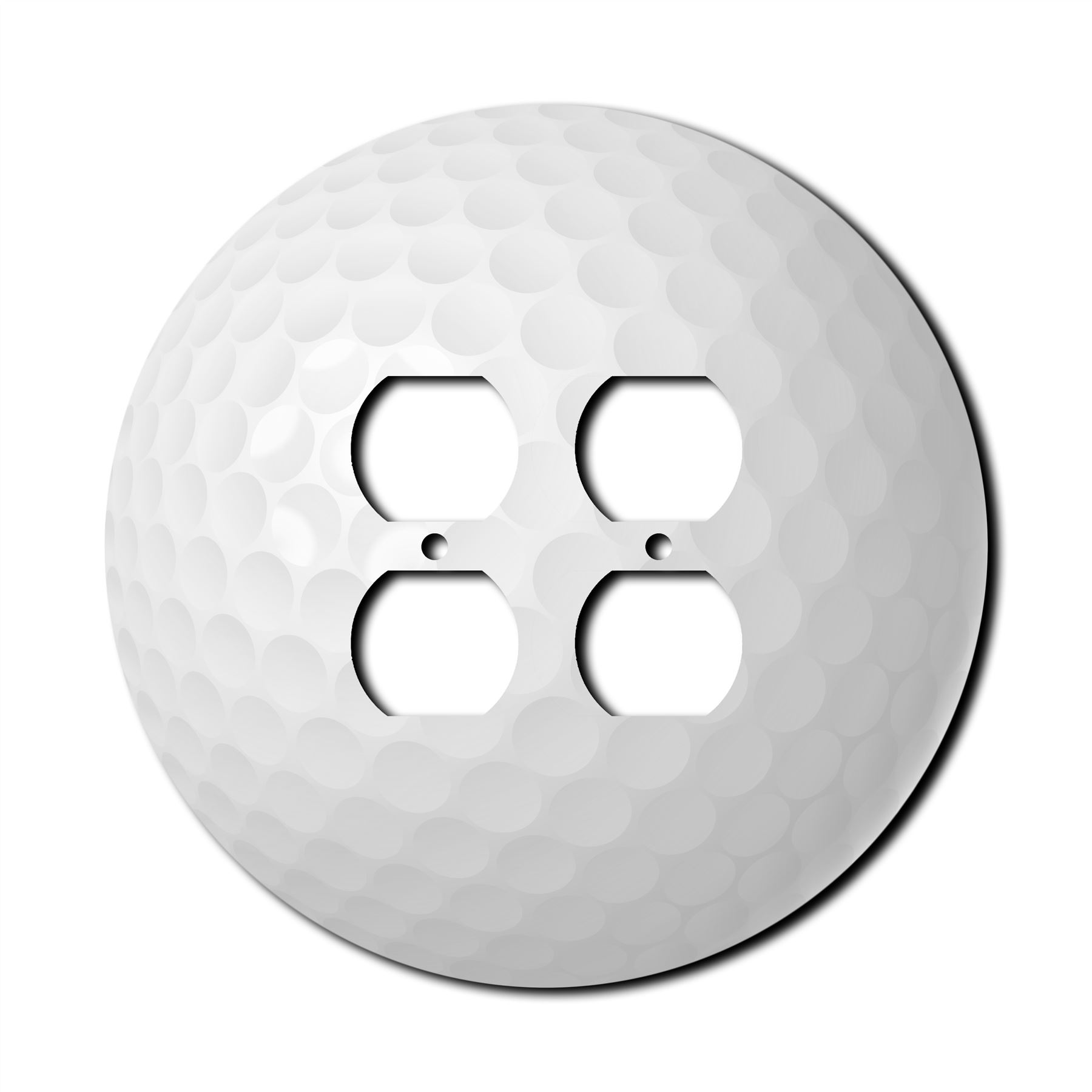 Golf Ball Wall Plate Switch Paddle Outlet Rocker Cover 1 2 3 Gang Wallplates - Picture 4 of 12