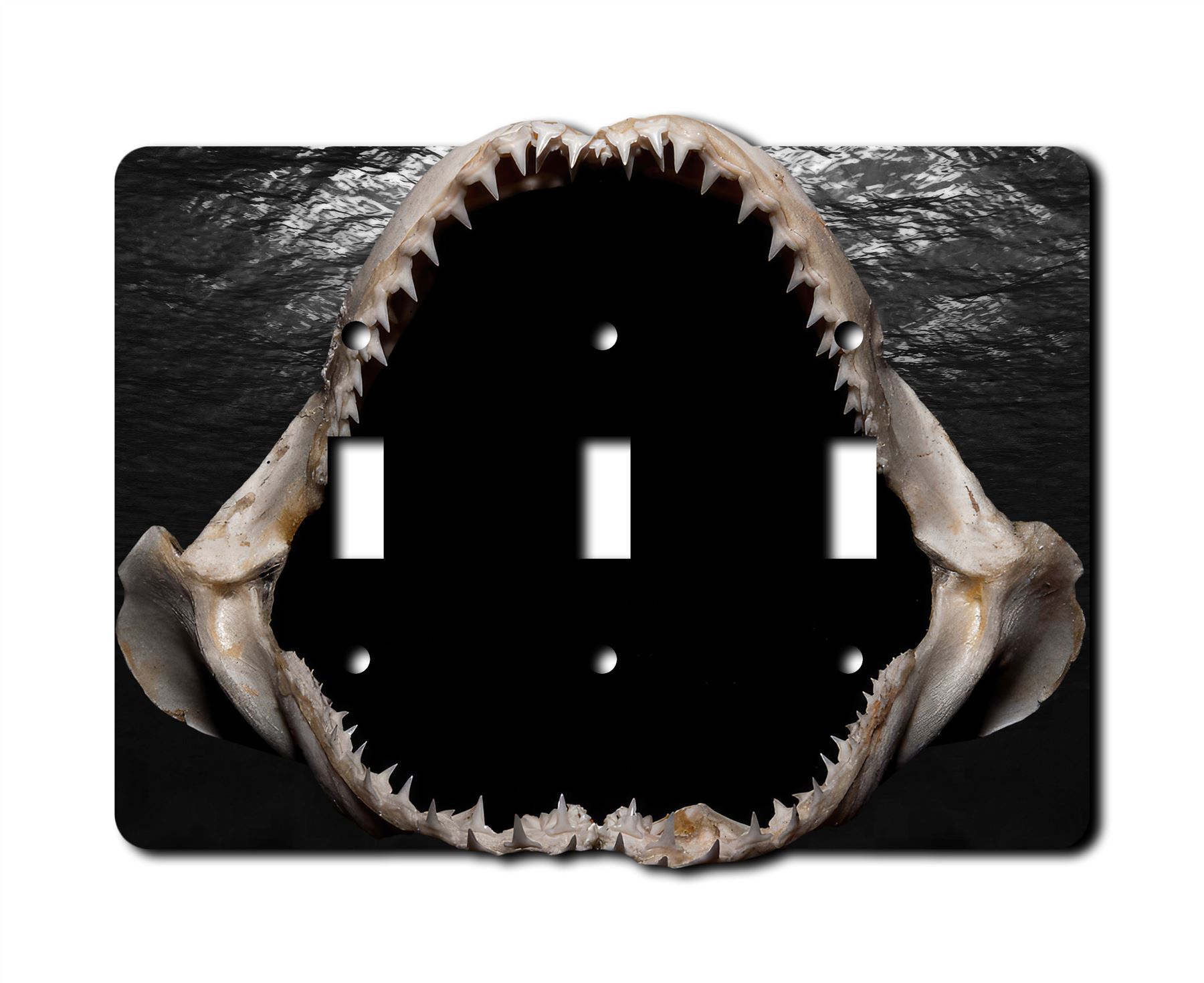 Tiburón Mandíbulas Placa de Pared Interruptor Paleta Salida Balancín Cubierta Placas de Pared - Imagen 11 de 12