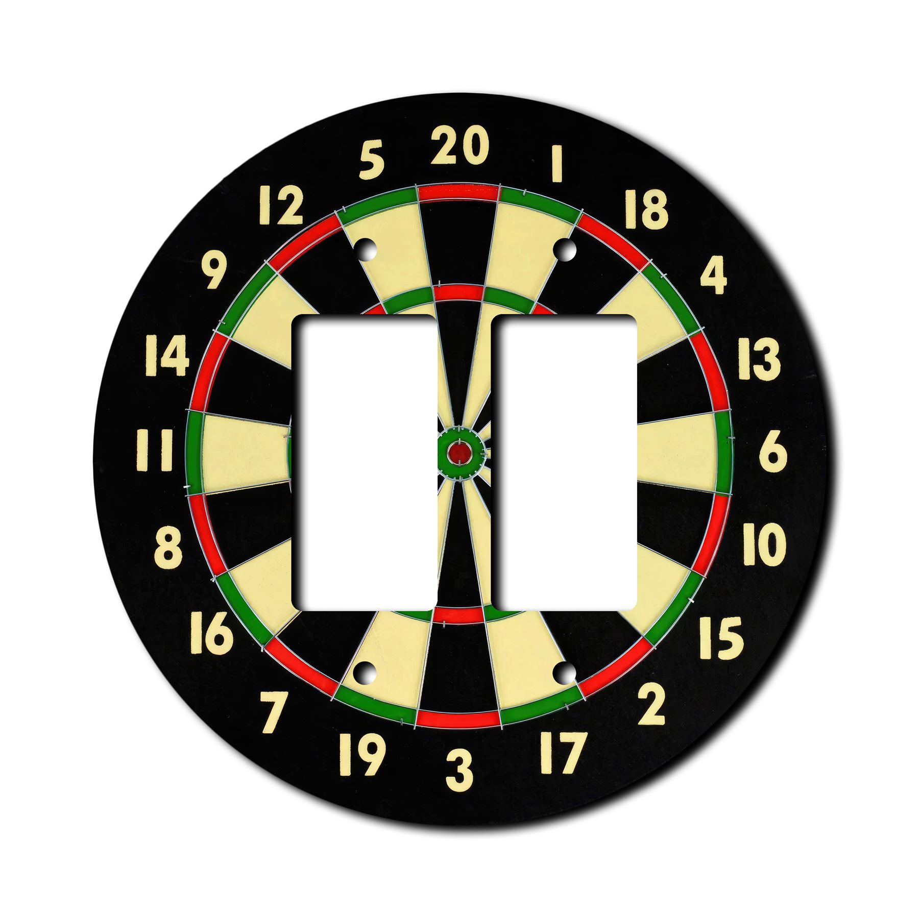 Dartscheibe Wandplatte Schalter Paddel Steckdose Wippe Abdeckung Wandplatten - Bild 5 von 12