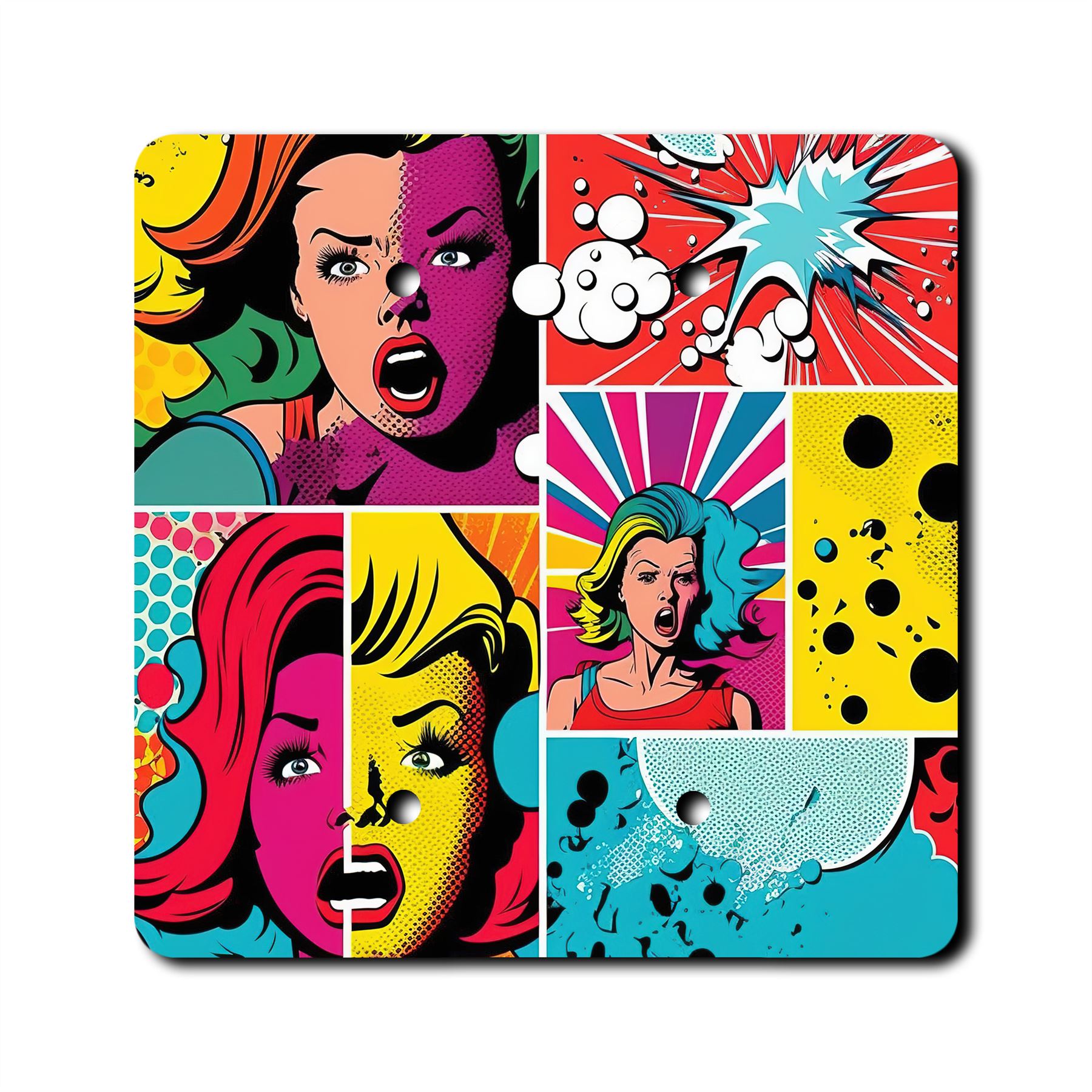 Placa de pared arte pop interruptor paleta salida balancín cubierta placas de pared - Imagen 2 de 12