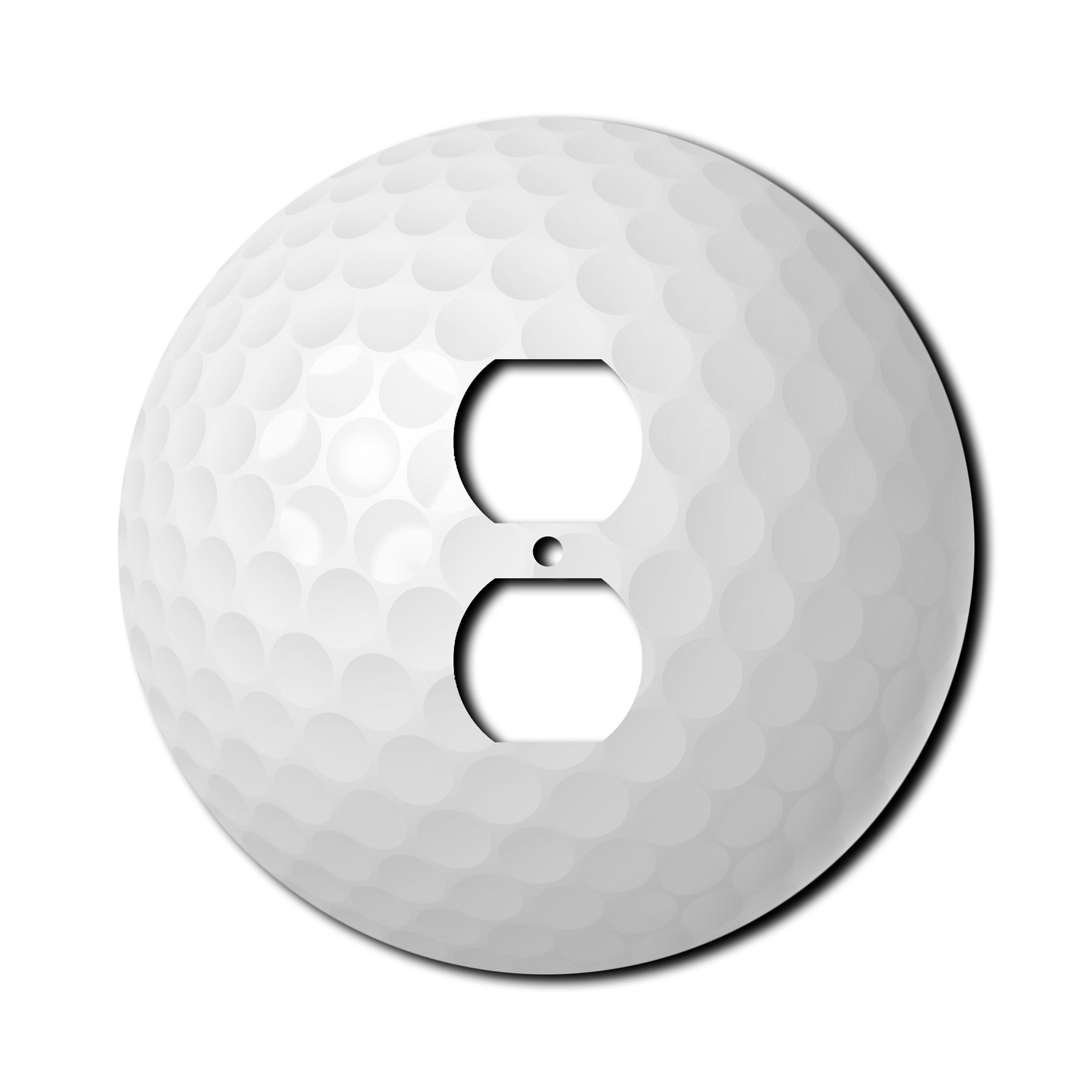 Golf Ball Wall Plate Switch Paddle Outlet Rocker Cover 1 2 3 Gang Wallplates - Picture 8 of 12