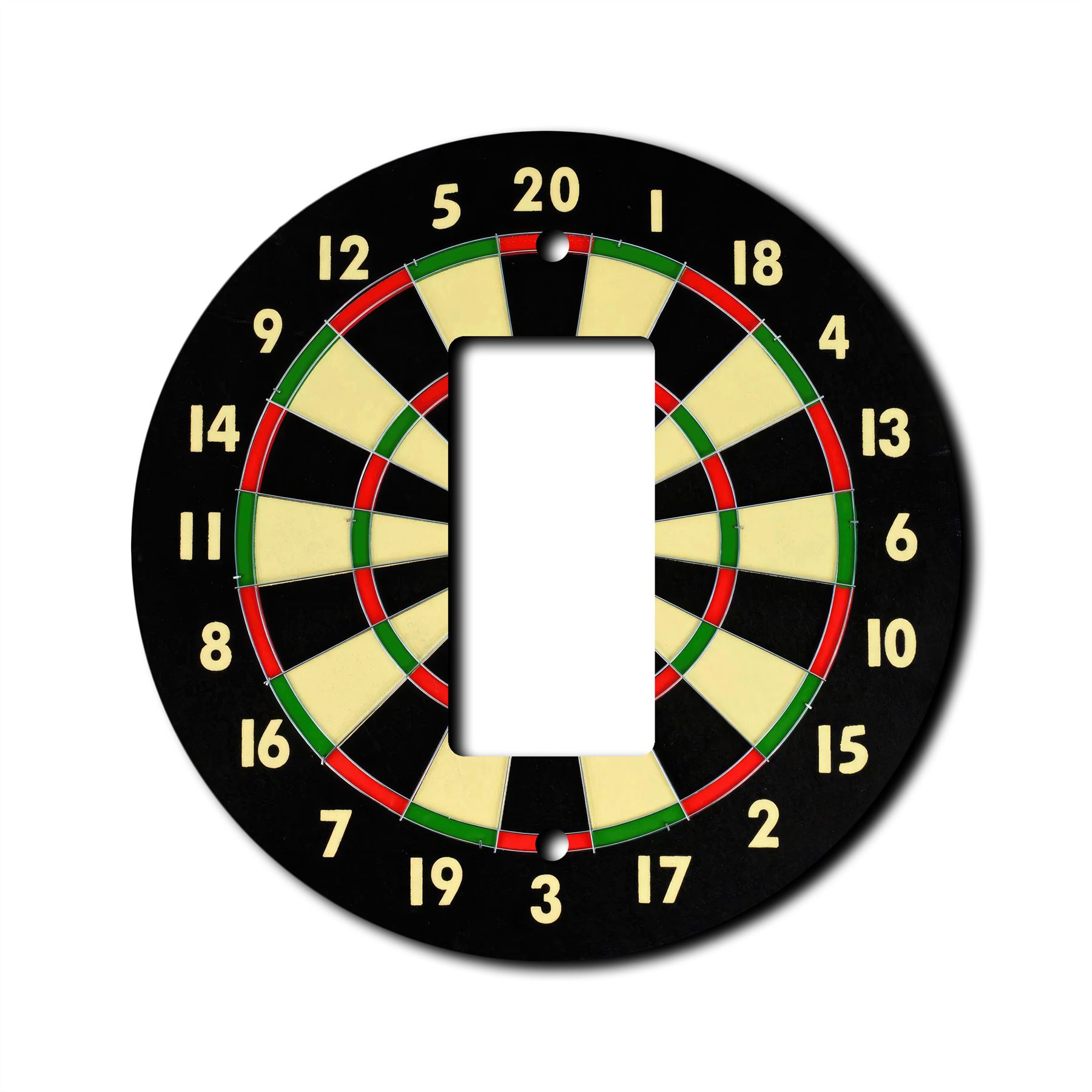 Dartscheibe Wandplatte Schalter Paddel Steckdose Wippe Abdeckung Wandplatten - Bild 9 von 12