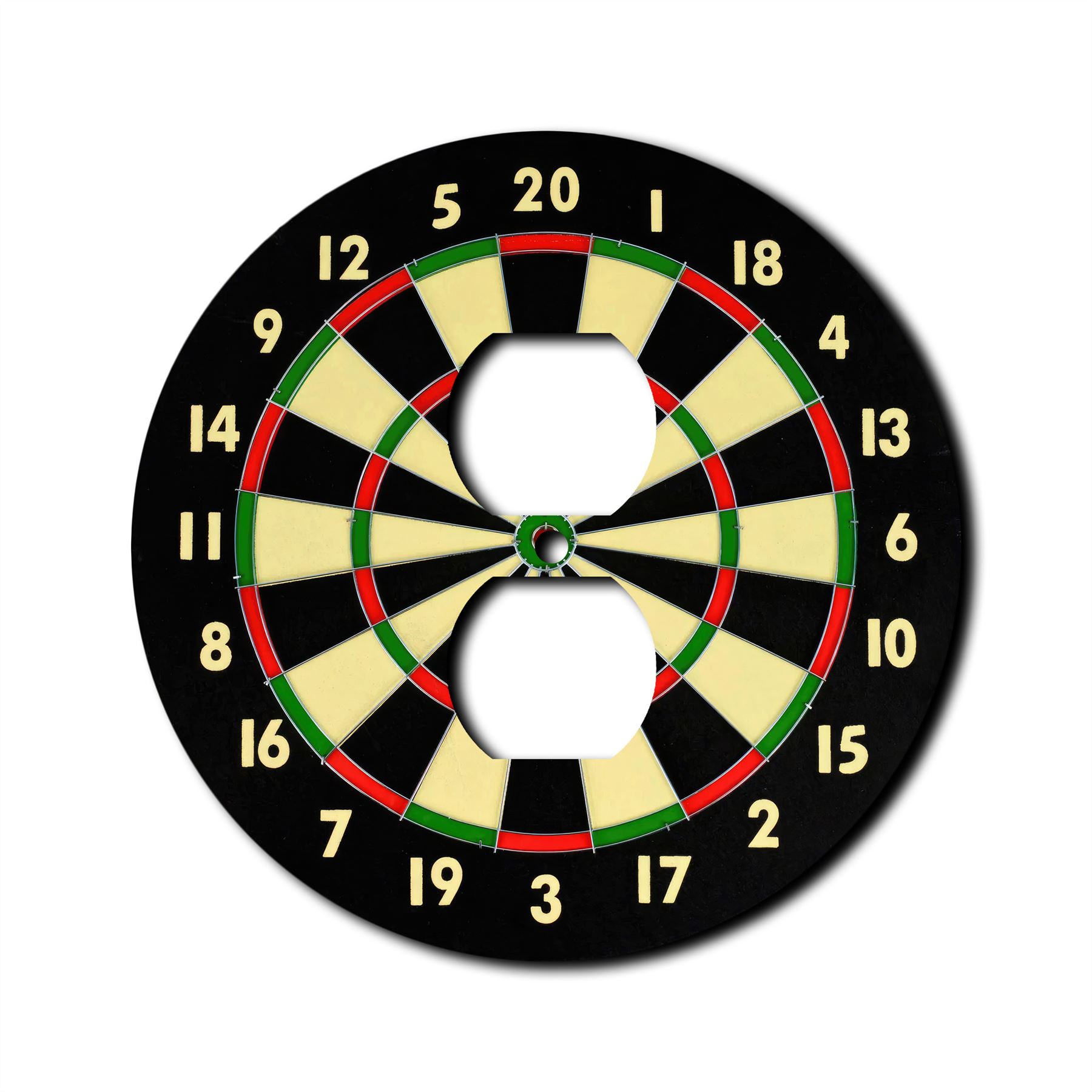 Dartscheibe Wandplatte Schalter Paddel Steckdose Wippe Abdeckung Wandplatten - Bild 8 von 12