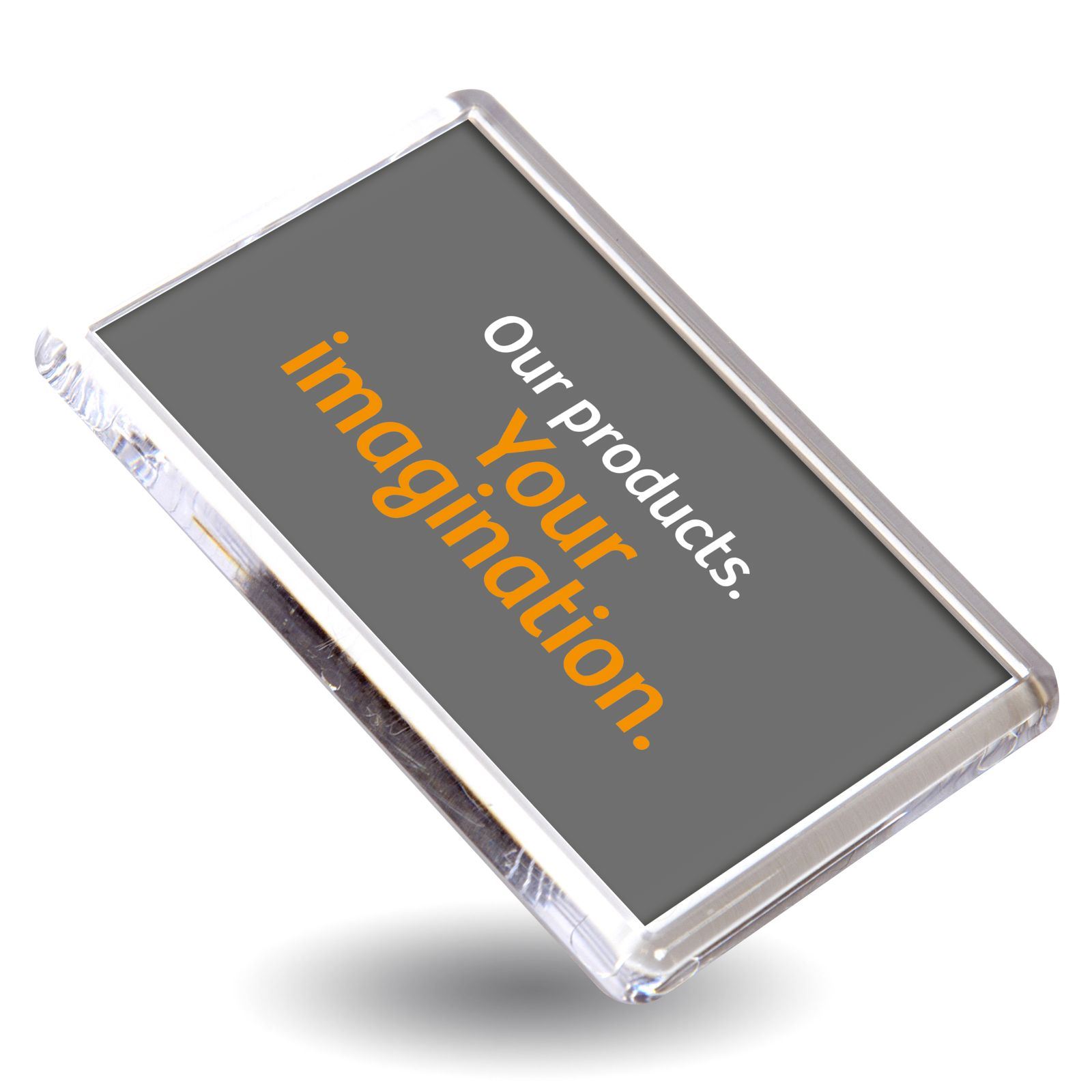 ACRYLIC PHOTO FRIDGE Blank Picture Frame Clear Personalize Image