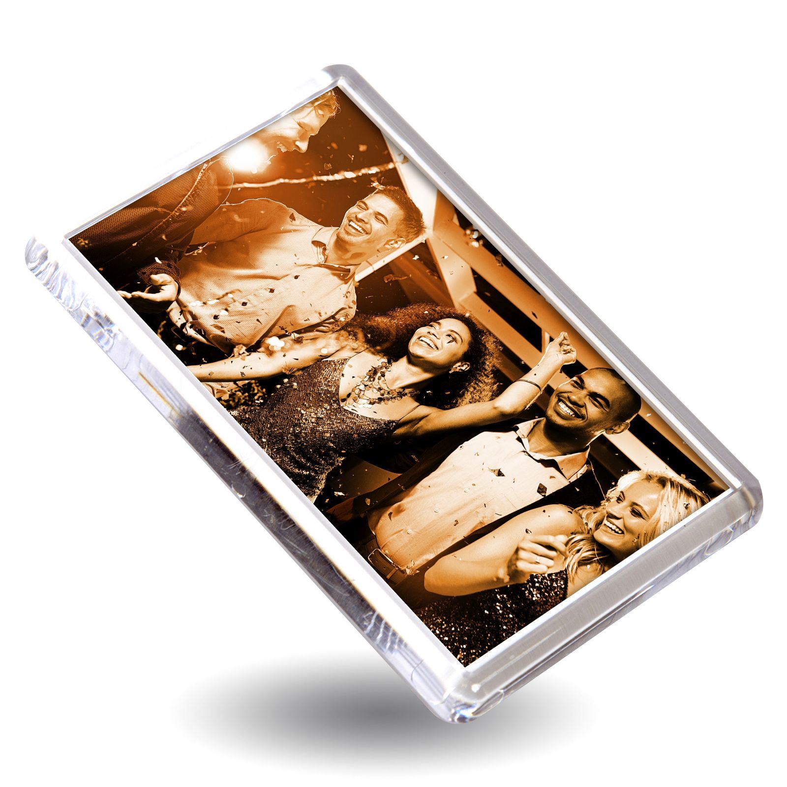 ACRYLIC PHOTO FRIDGE Blank Picture Frame Clear Personalize Image