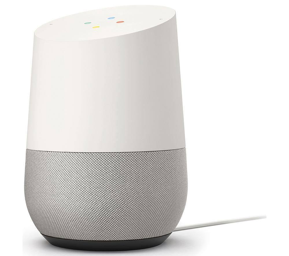 Google Home HandsFree Voice Commands Assistant Smart Speaker White