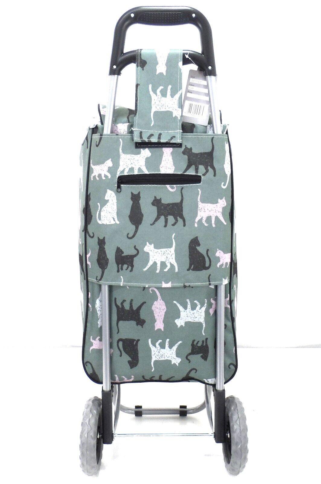 2 Wheels Shopping Trolley Cart Folding Travel Luggage Bag Lightweight Large - Picture 20 of 26