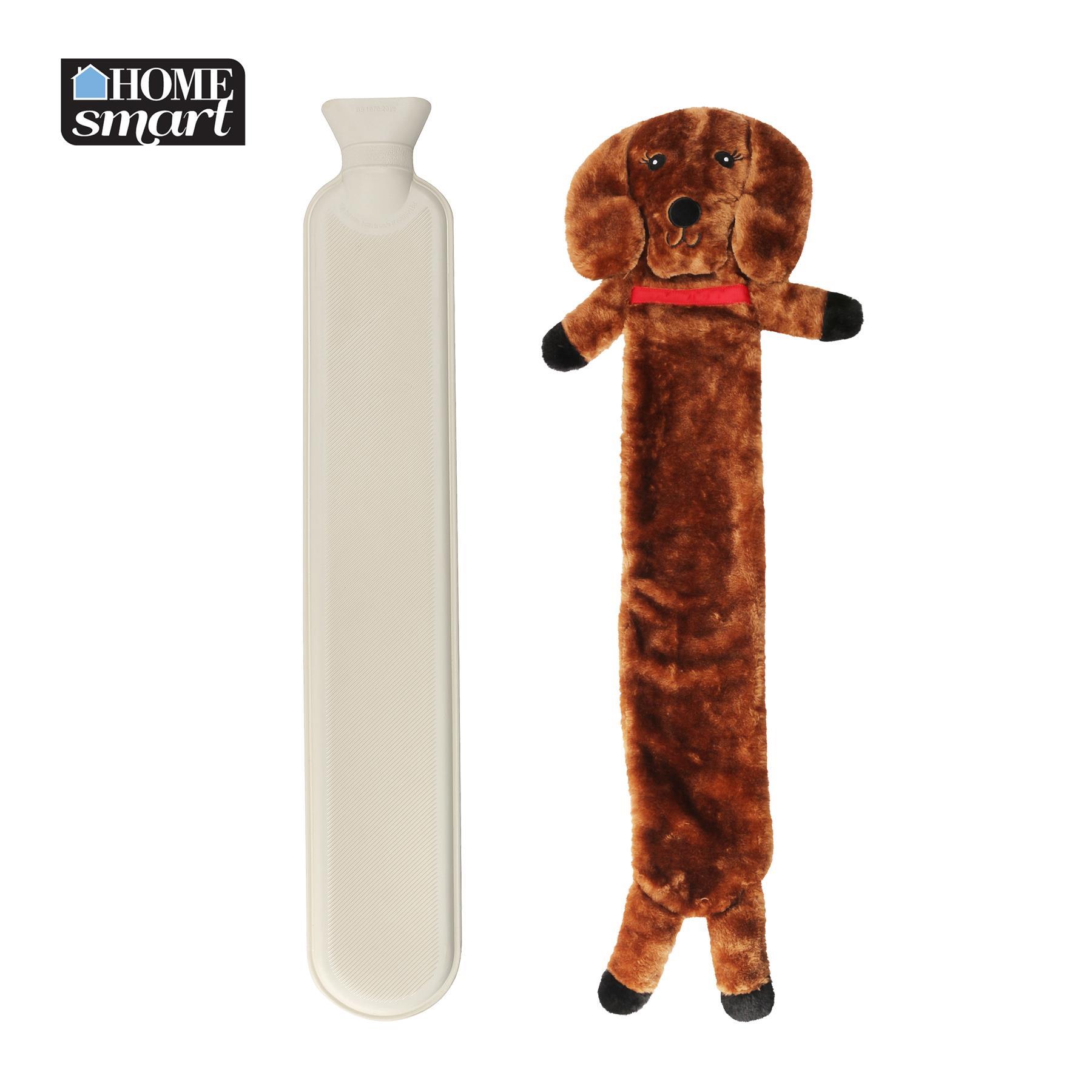Extra Long Hot Water Bottle With Faux Fur Removable Cover Full Body