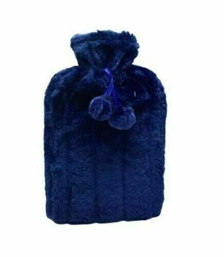 2L Wärmflasche mit weichem Fellbezug Naturkautschuk Winter warm tolles Geschenk - Bild 3 von 5