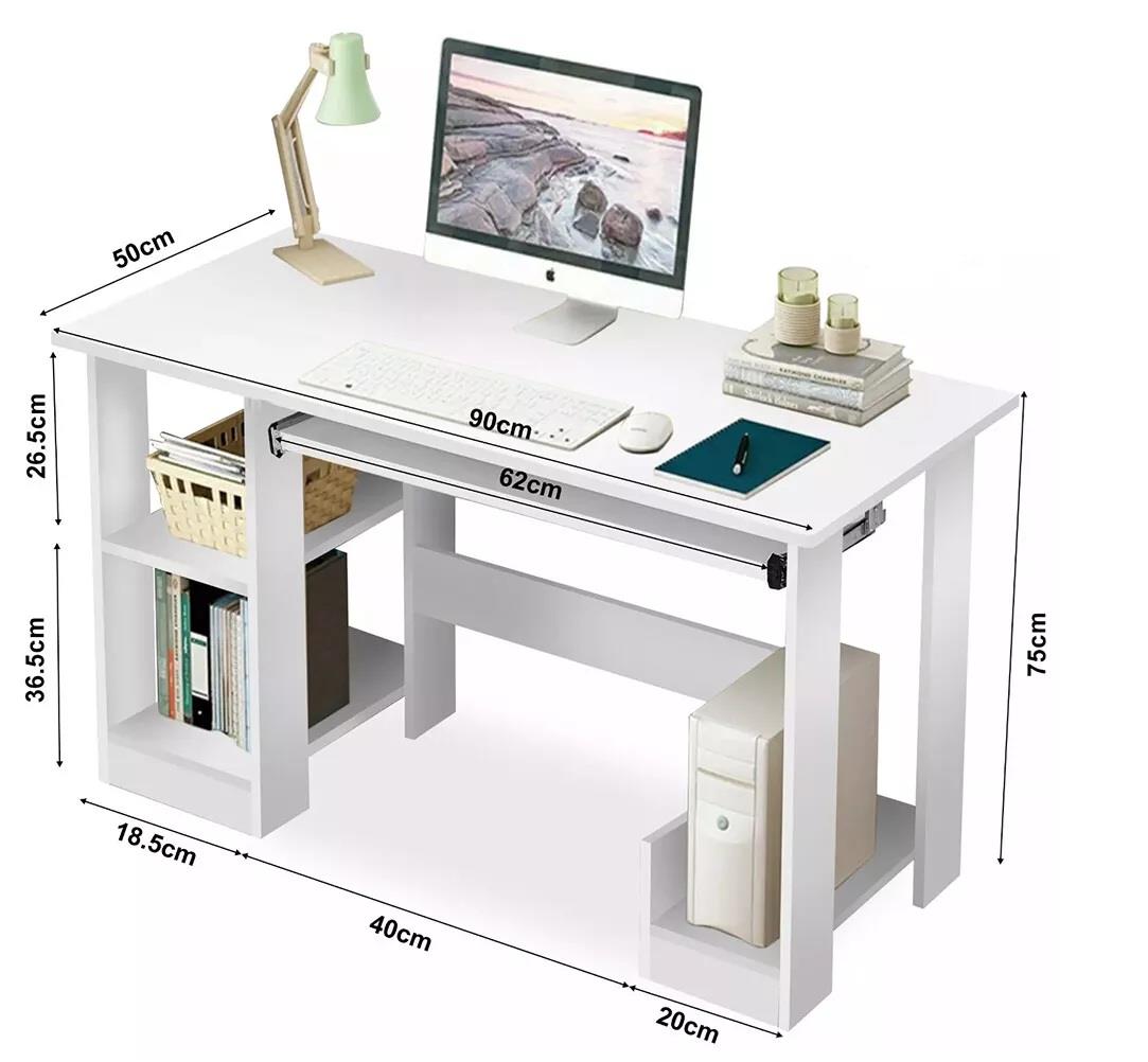 Modern Minimalist Computer Desk – Built-In Storage & Easy Assembly - Picture 6 of 6