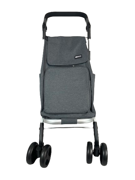 Faltbarer großer Einkaufstrolley mit 6 Rädern, verstellbarer Griff, Kühltasche, UK LAGER - Bild 9 von 19