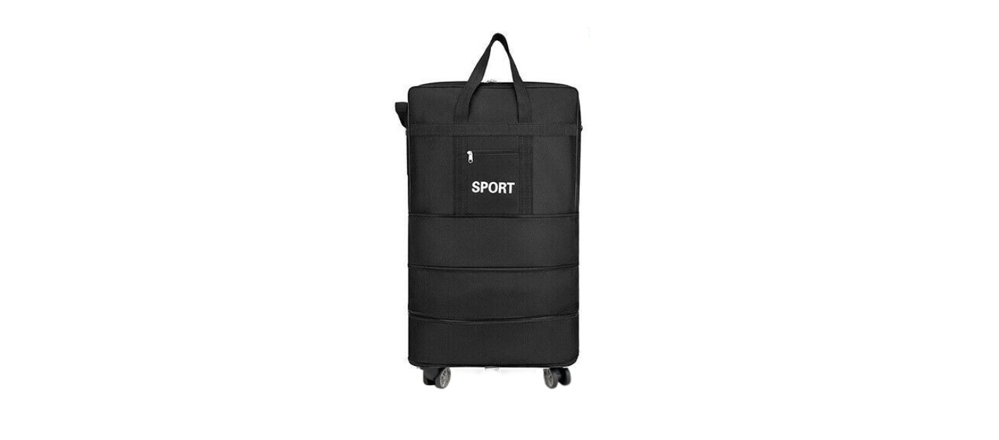 Lightweight Duffle Bag 8 Wheeled Holdall Luggage Trolley Cargo Travel Bag UK - Picture 3 of 3