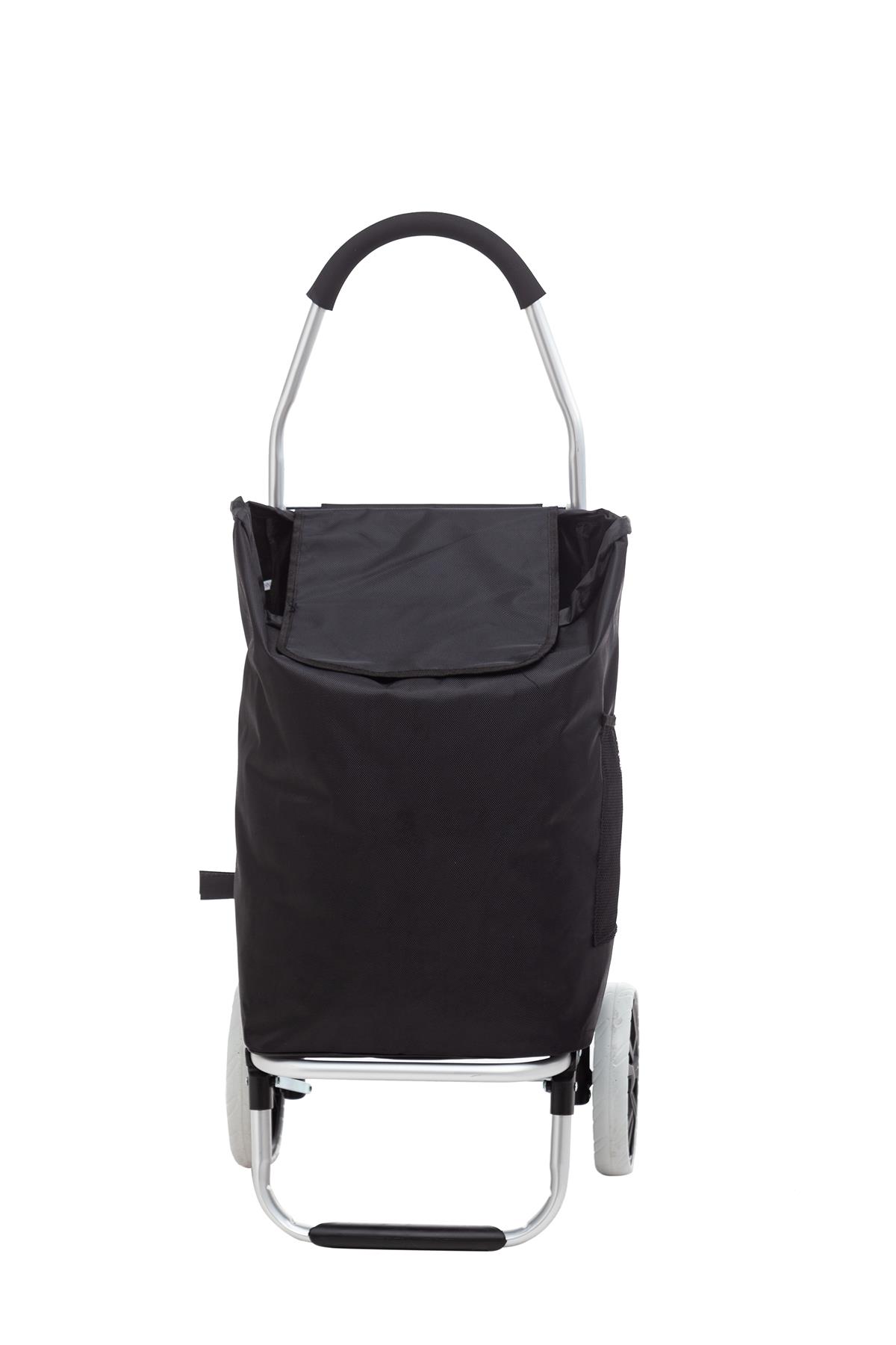 40L Fabric Shopping Trolley Colourful Folding Wheelie Cart with Handle