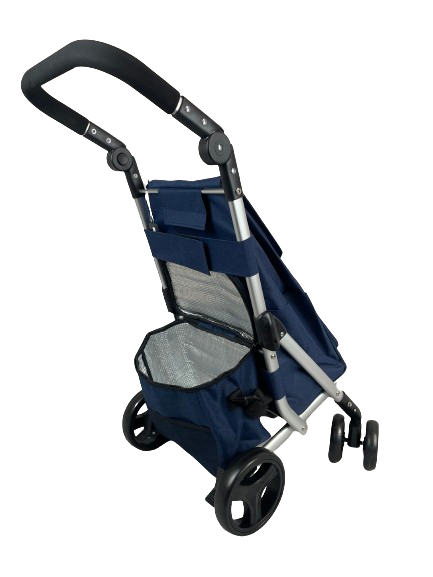 Faltbarer großer Einkaufstrolley mit 6 Rädern, verstellbarer Griff, Kühltasche, UK LAGER - Bild 18 von 19