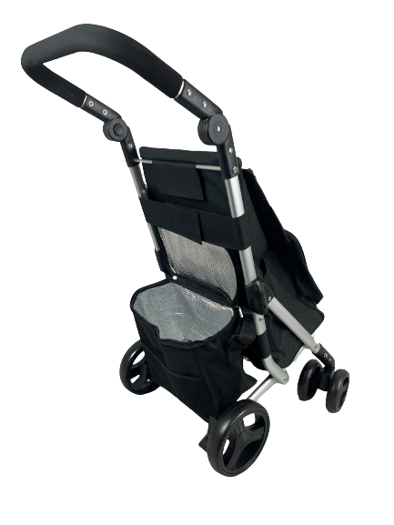 Faltbarer großer Einkaufstrolley mit 6 Rädern, verstellbarer Griff, Kühltasche, UK LAGER - Bild 6 von 19