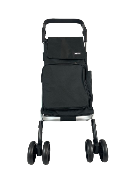 Faltbarer großer Einkaufstrolley mit 6 Rädern, verstellbarer Griff, Kühltasche, UK LAGER - Bild 3 von 19