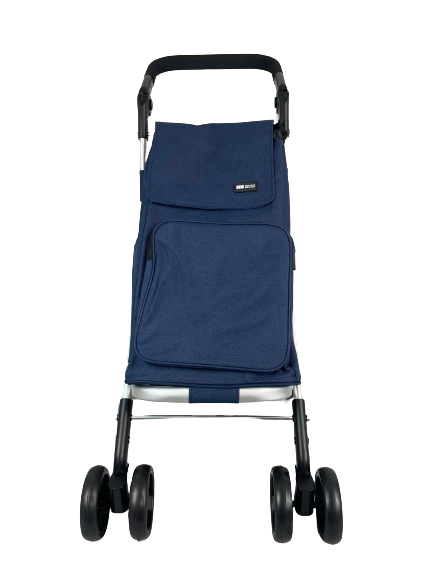 Faltbarer großer Einkaufstrolley mit 6 Rädern, verstellbarer Griff, Kühltasche, UK LAGER - Bild 15 von 19