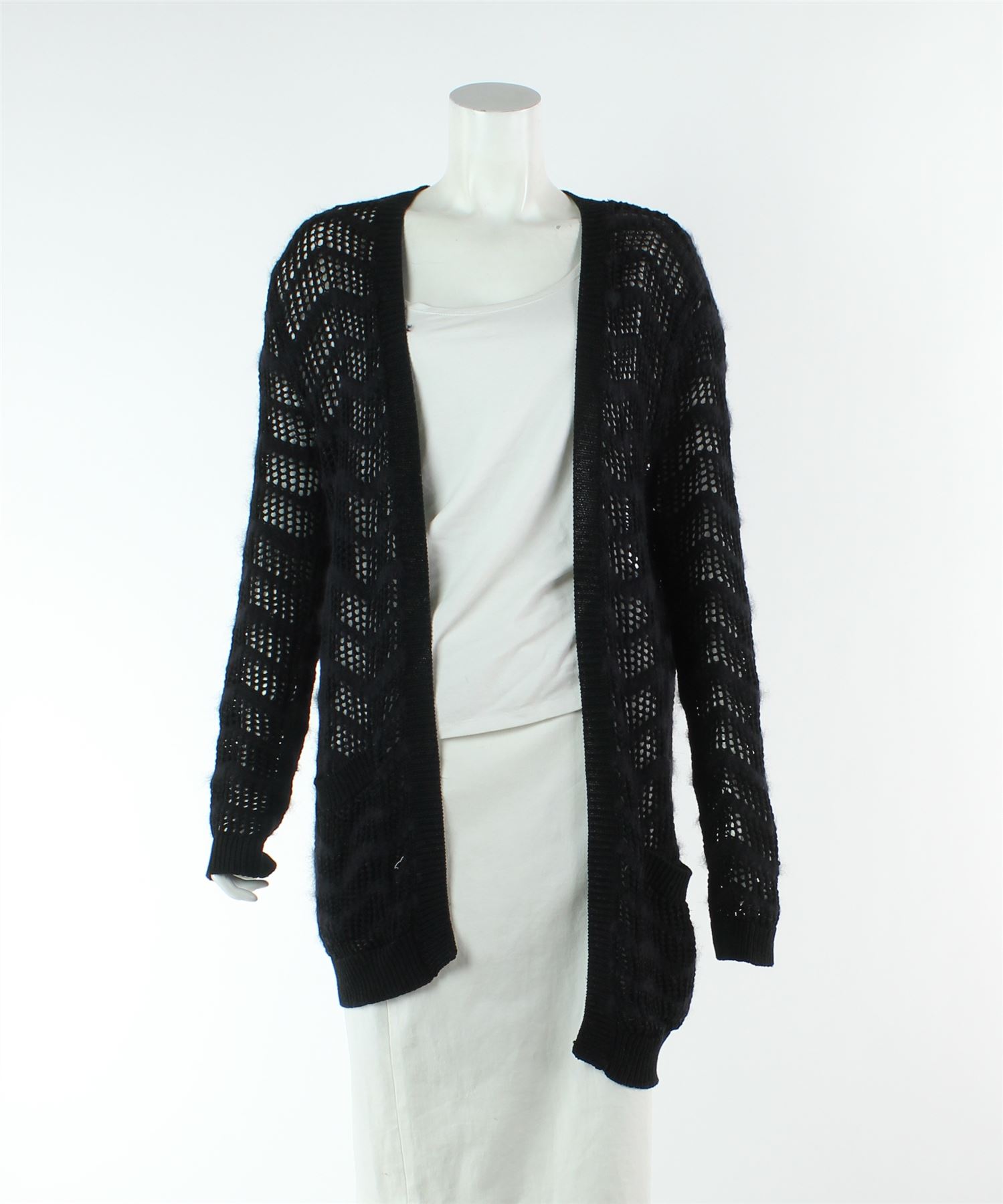 long black cotton cardigan