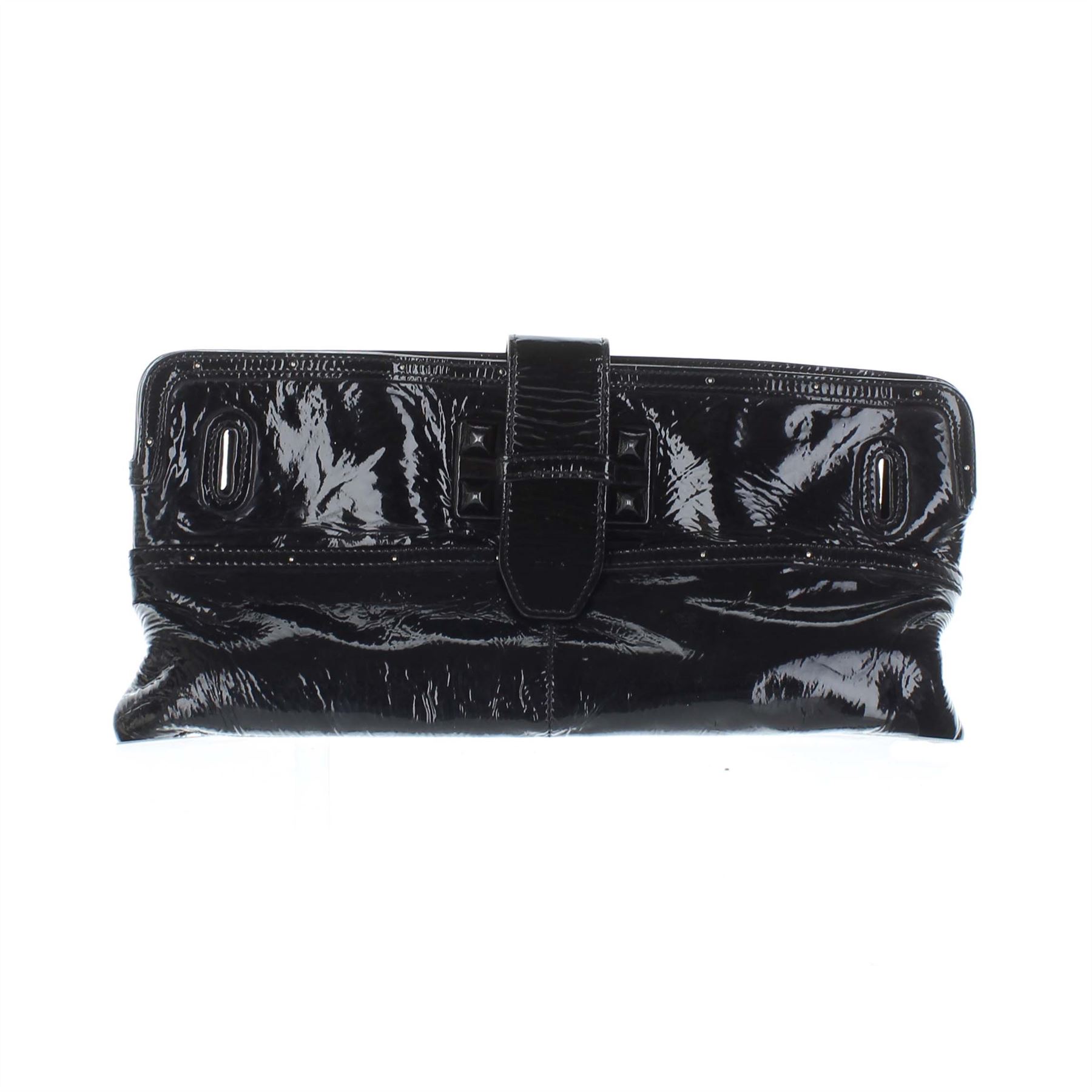 chloe black clutch