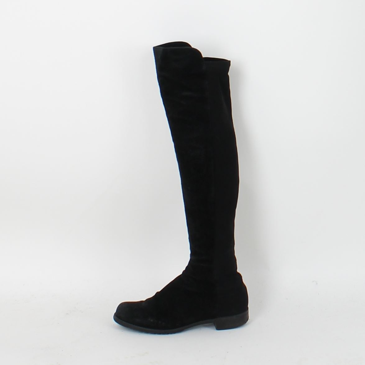 blue suede knee high boots uk