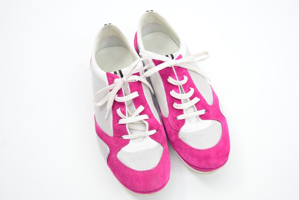 pink bally sneakers