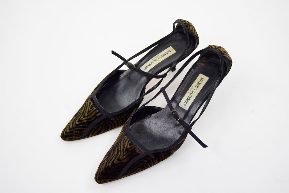 MANOLO BLAHNIK Tacchi Leopard Brown UK 5.5 US 8.5 EU 38.5 HEEL 2 MANOLO BLAHNIK Tacchi Leopard Brown UK 5.5 US 8.5 EU 38.5 HEEL 2