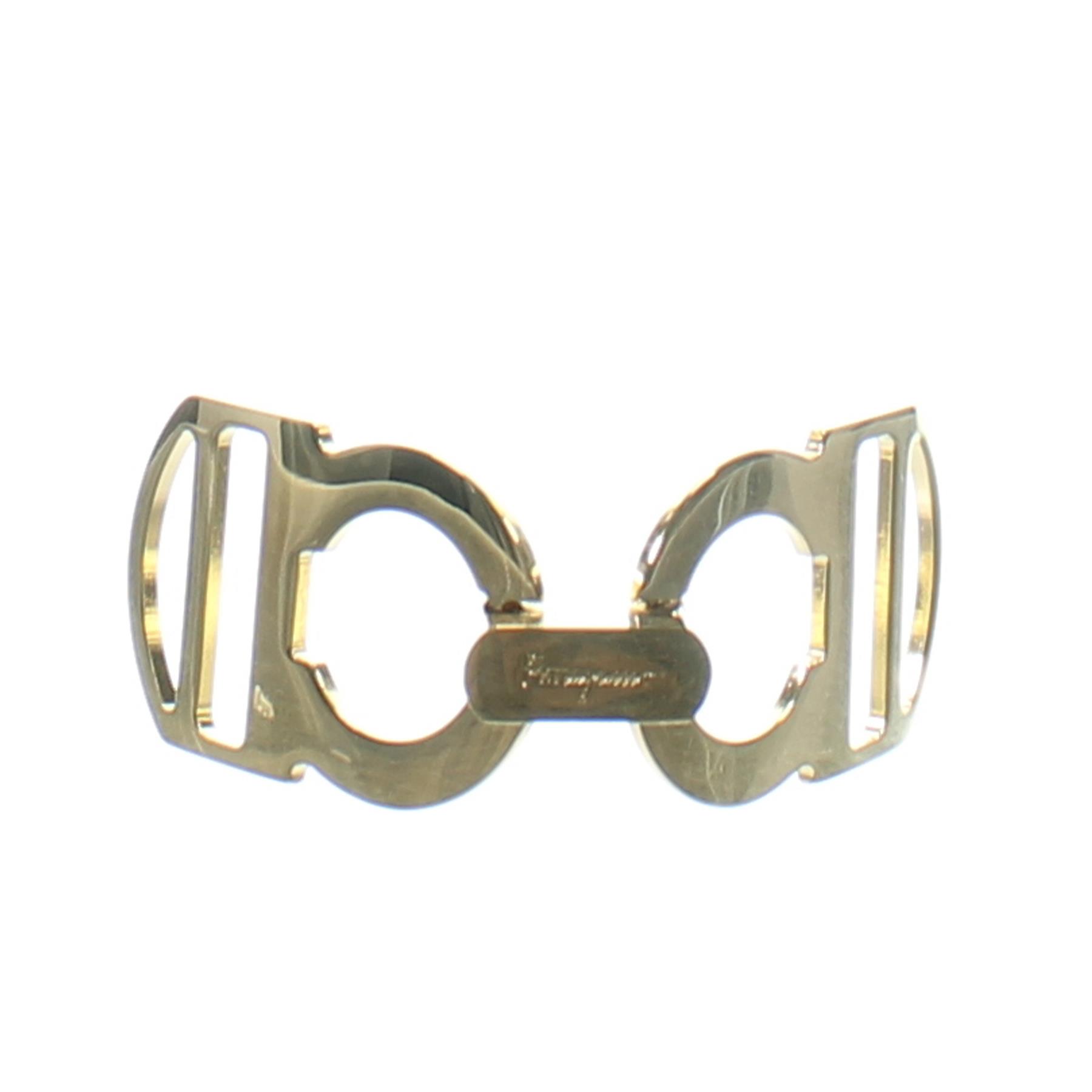 salvatore ferragamo silver belt