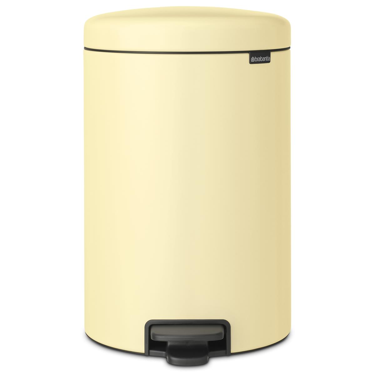 Brabantia newIcon Pedal Bin 20 Litre Plastic Bucket White Black Grey Green Taupe - Picture 18 of 26