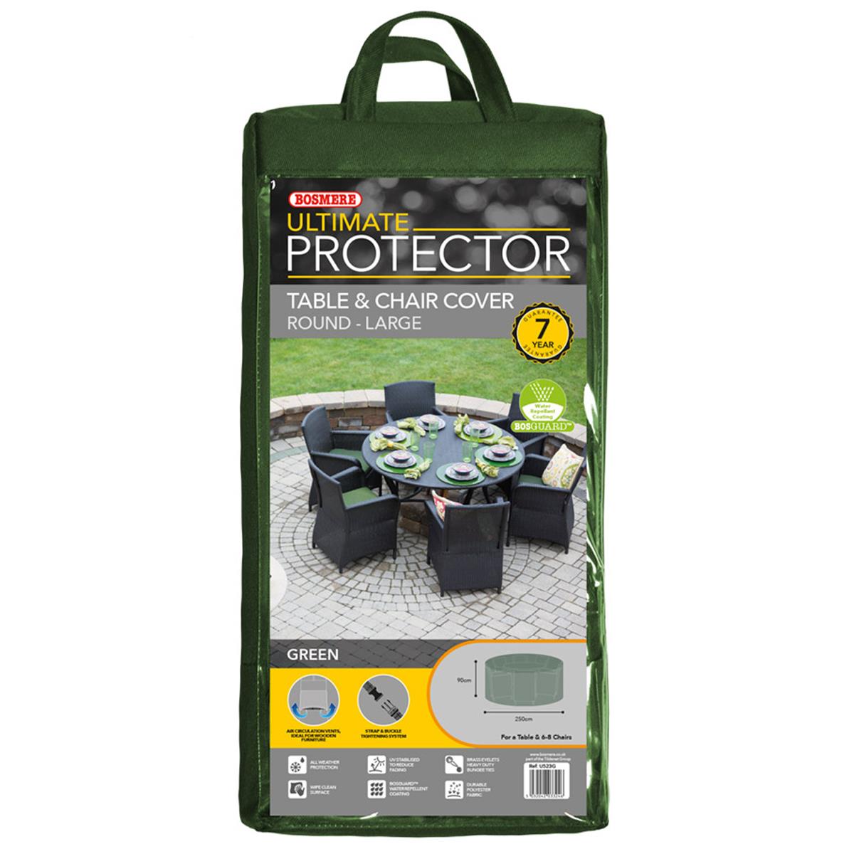 Bosmere Ultimate Protector Circular Patio Set Cover Various Size 4 To 8 Seat - Picture 19 of 20