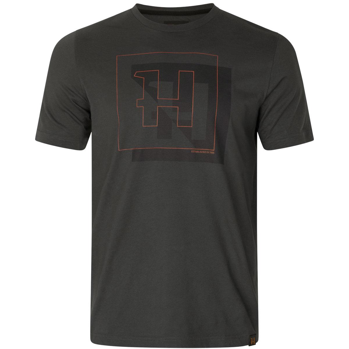 Harkila Herren H Logo Kurzarm Rundhalsausschnitt Baumwolle T-Shirt Größen Medium bis 3XL - Bild 26 von 28