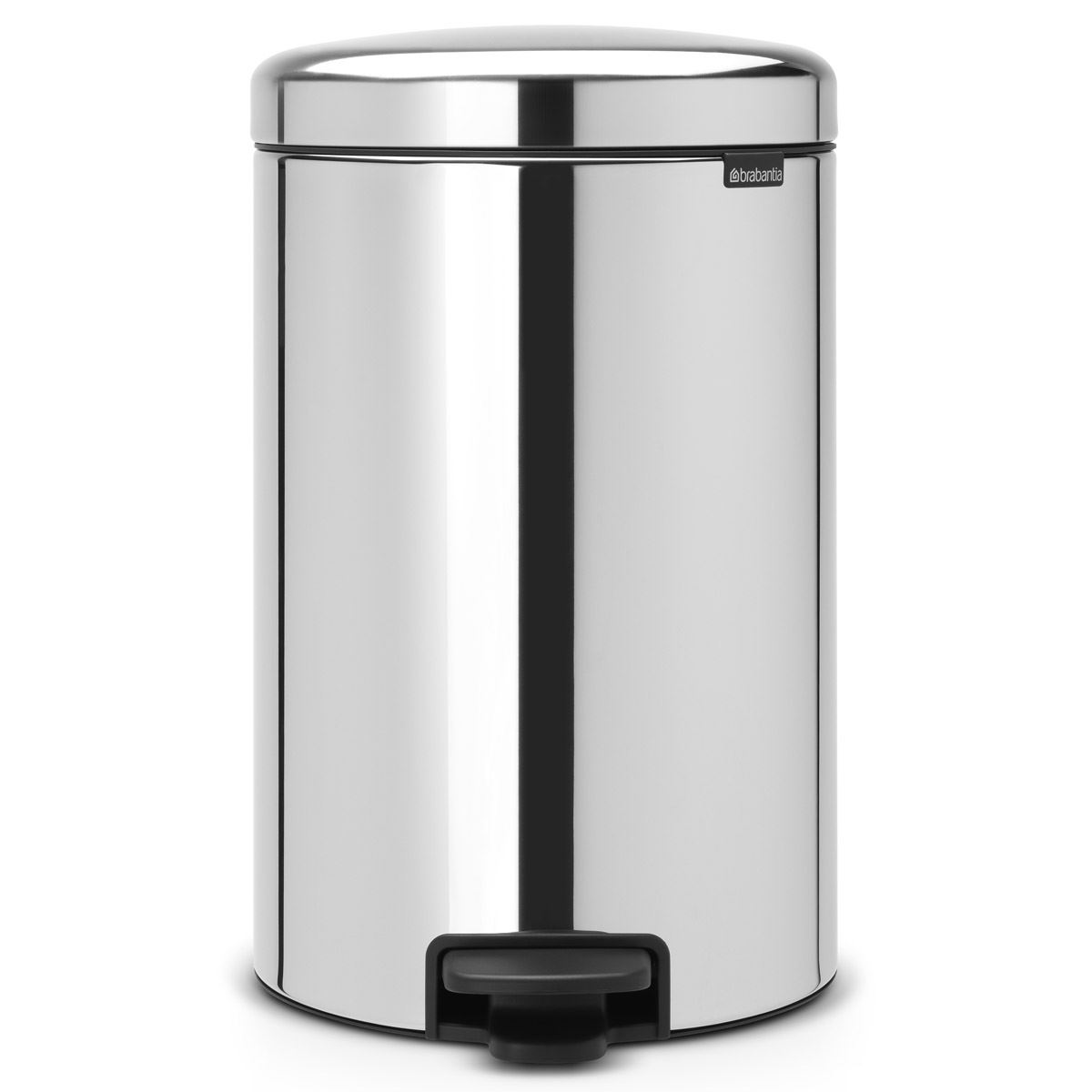 Brabantia newIcon Pedal Bin 20 Litre Plastic Bucket White Black Grey Green Taupe - Picture 12 of 26