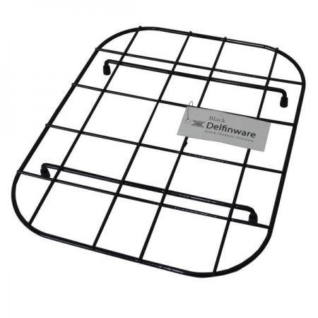 Delfinware Standard Kitchen Sink Mat Non Slip White Stainless Steel Black - Picture 5 of 10