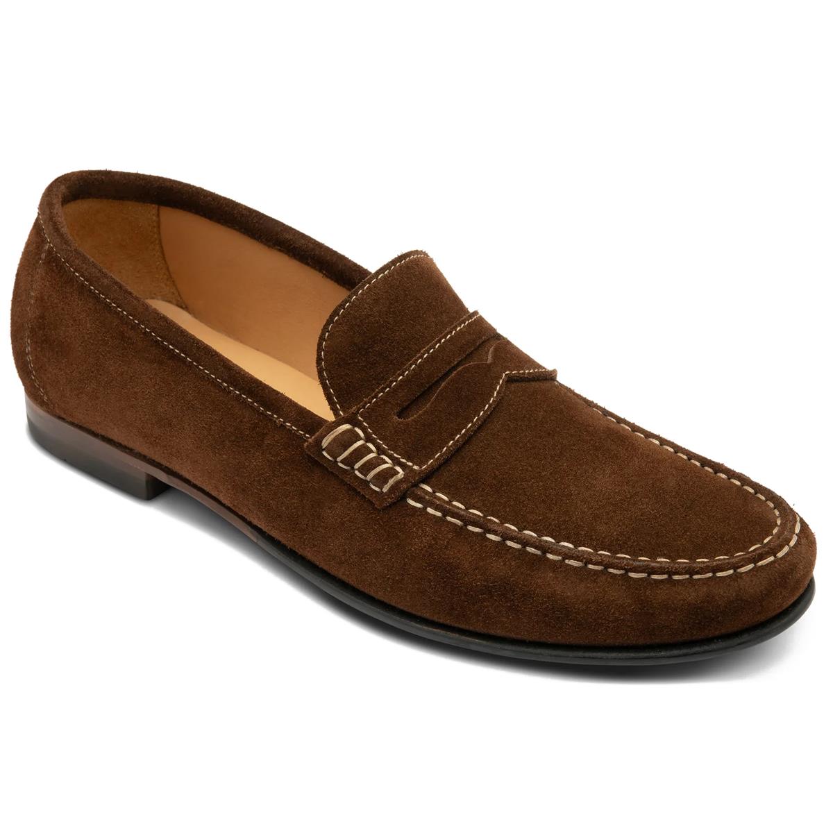 Loake Mens Jefferson Moccasin Shoe Brown Flint Suede Sizes UK 7.5 To UK 12 - Picture 19 of 27